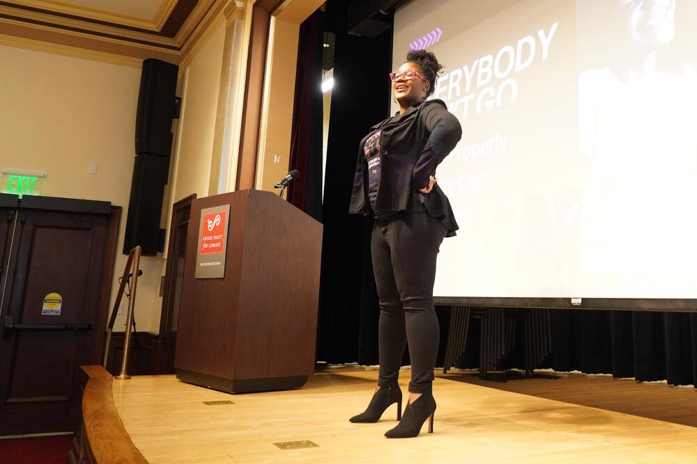 Women in Workforce Luncheon - speaker on stage