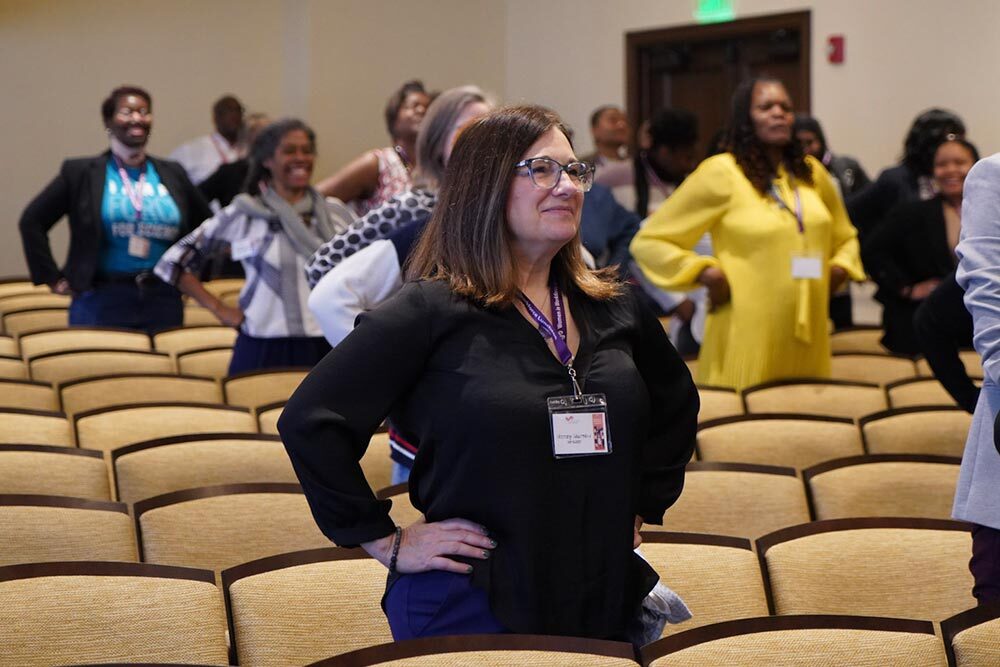Women in Workforce Luncheon - audience standing proud